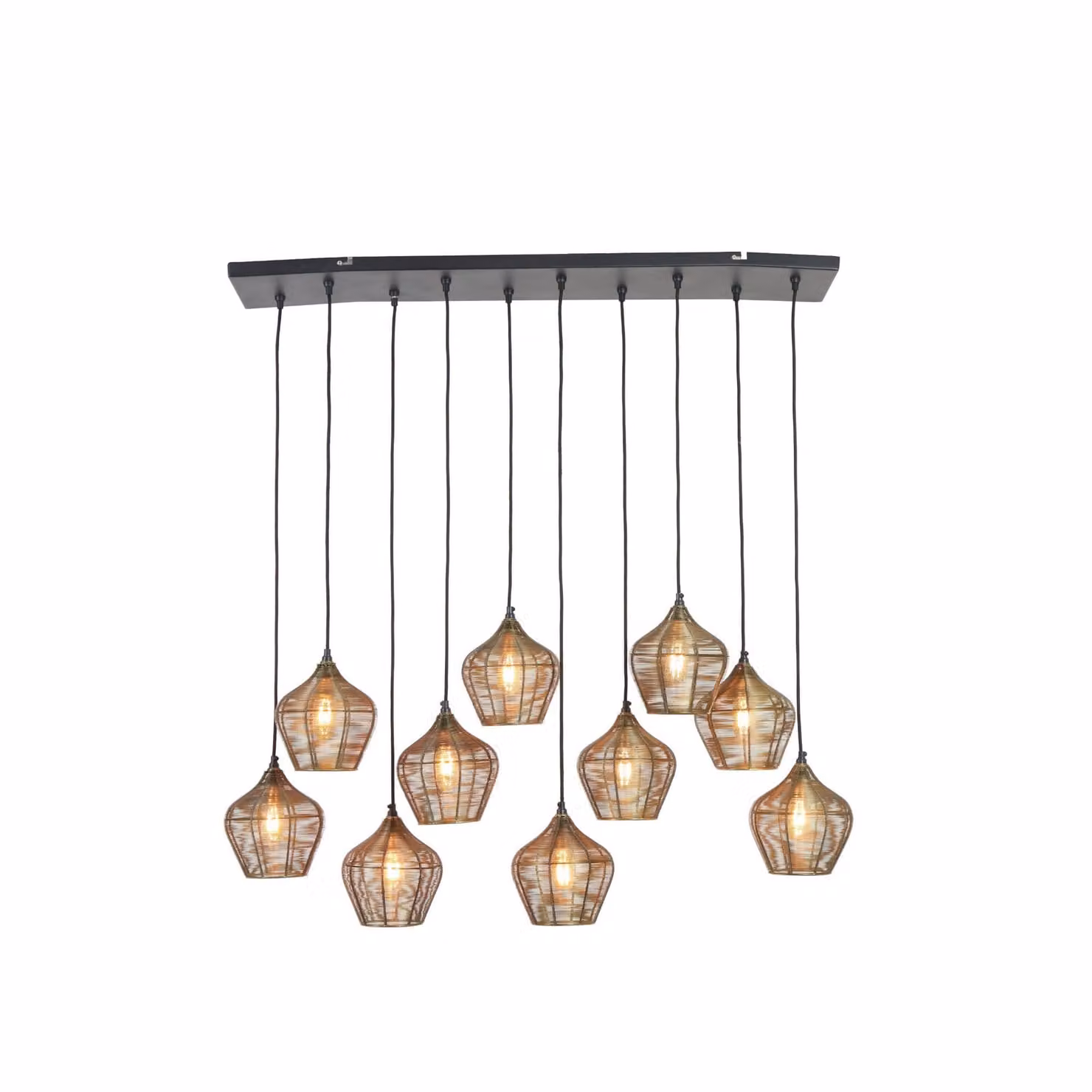 Lampada a sospensione - oro - Alvaro - metallo - lampada a filo - E27 - 2956918 - Light & Living