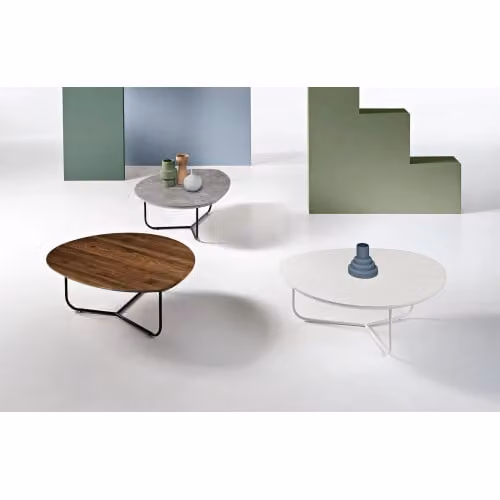 Tavolino con piano sagomato in MDF Oya - Ikone Casa