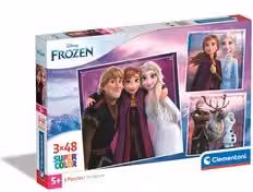 Puzzle Disney Frozen Clementoni Super Color 48 pezzi Multicolore L: 26,8 cm, P: 18,3 cm