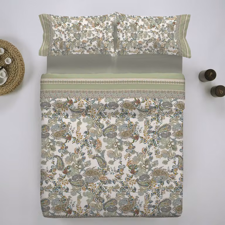 FEZ parure copripiumino - Taglia: 2 piazze,Colore: FEZ - GREEN