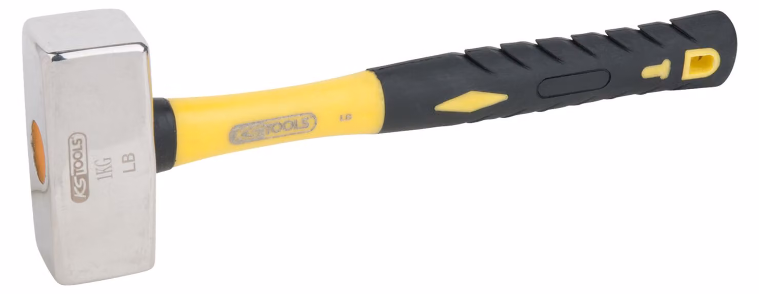KS Tools Martello in acciaio inox con manico in fibra di vetro, 1800g - 964.2004