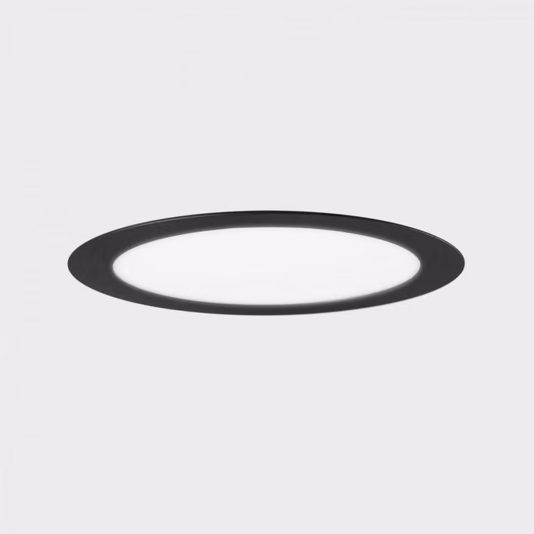 KOHL LIGHTING KOHL-Lighting DISC apparecchio da incasso con cornice 500 mm nero 48 W CRI 80 3000K 1.10V