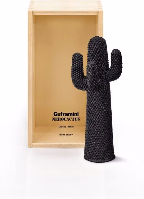 Miniatura NeroCactus Guframini di Gufram, colore nero, da tavolo