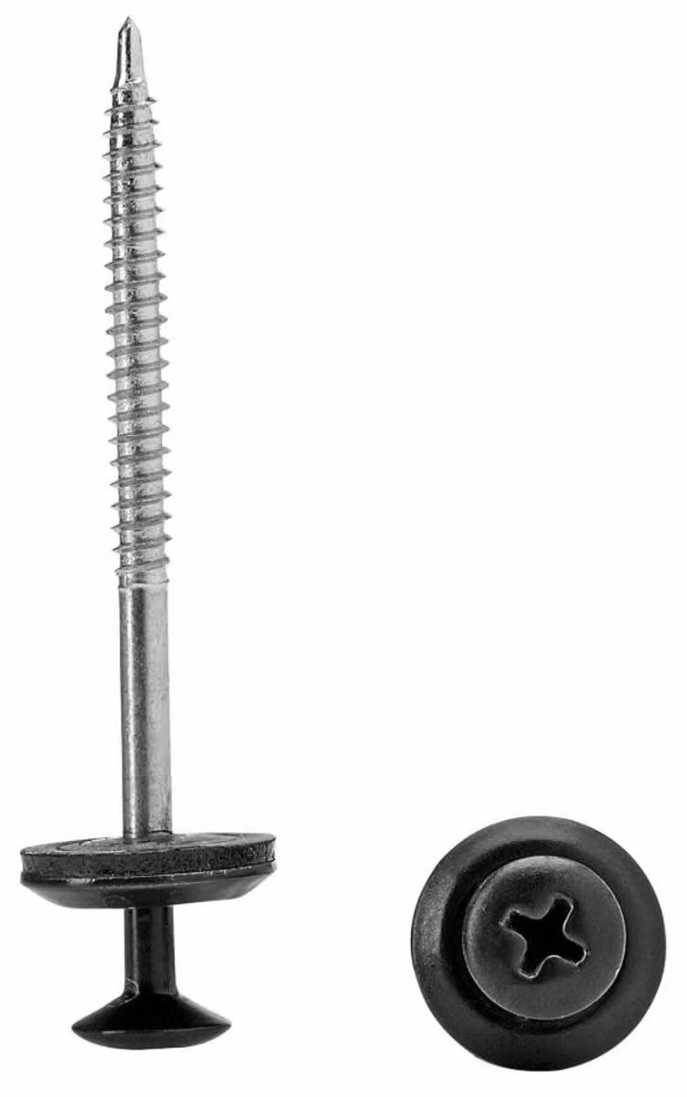 Onduline vite speciale legno + rondella di tenuta 3,9 x 60 mm vite di tenuta 100 pz. nero