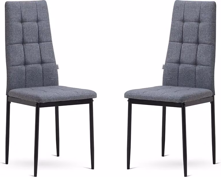 set di 2 sedie da interno con seduta imbottita e trapuntata e schienale alto, struttura in metallo color antracite - eleganti, comode e moderne, ideali per cucine,da pranzo, soggiorni, bar o ristoranti - LIDIA - Giallo scuro