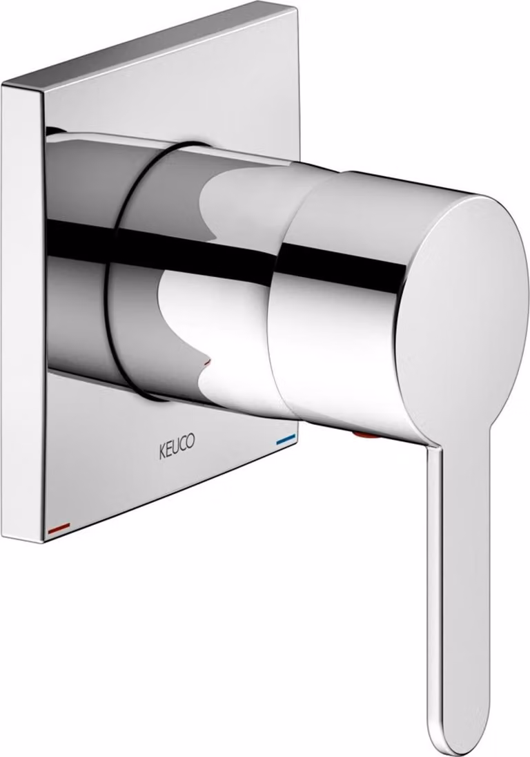 KEUCO IXMO Flat Mitigeur monocommandé encastré, rosace carrée, 59551010302, 59551010302