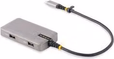 Docking Station Startech.Com HUB 3 in 1 USB Type C Grigio 104B USBC MULTIPORT