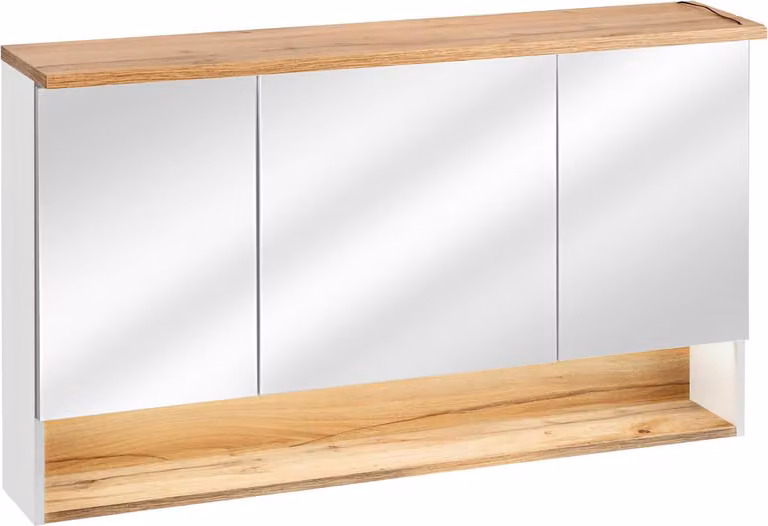 Spiegelschrank Wandschrank Badezimmerschrank mit Spiegel 120 cm LED Beleuchtung