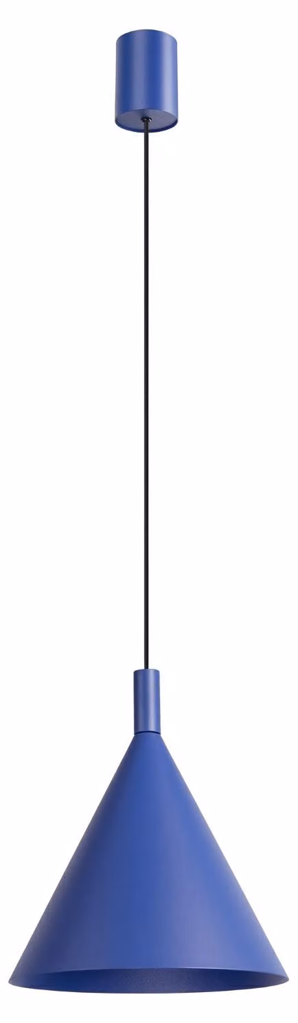 Lampada a sospensione NOX 25 oltremare 1xE27 15W acciaio 140x24.5x24.5cm Sollux Lighting