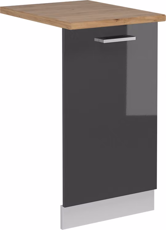 Pannello frontale della lavastoviglie Vicco R-Line Antracite lucido 45 cm , PL Rovere, Model 54974
