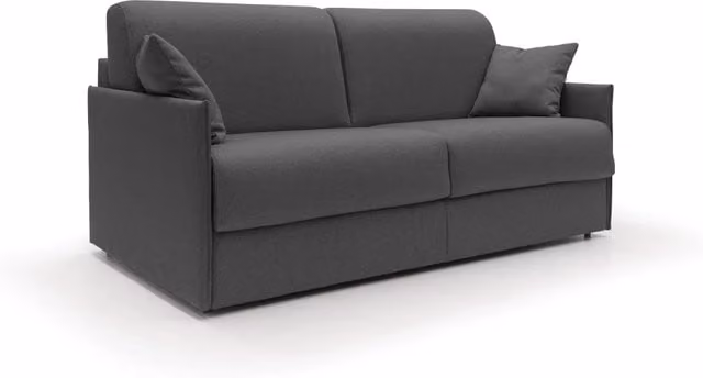 Evans Divano letto matrimoniale in tessuto impermeabile antracite L: 149 cm, Materasso: 120 x 200 cm