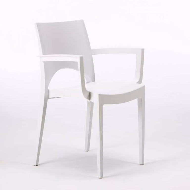 Sedie Paris Arm Grand Soleil in polipropilene con braccioli per bar e ristoranti - bianco