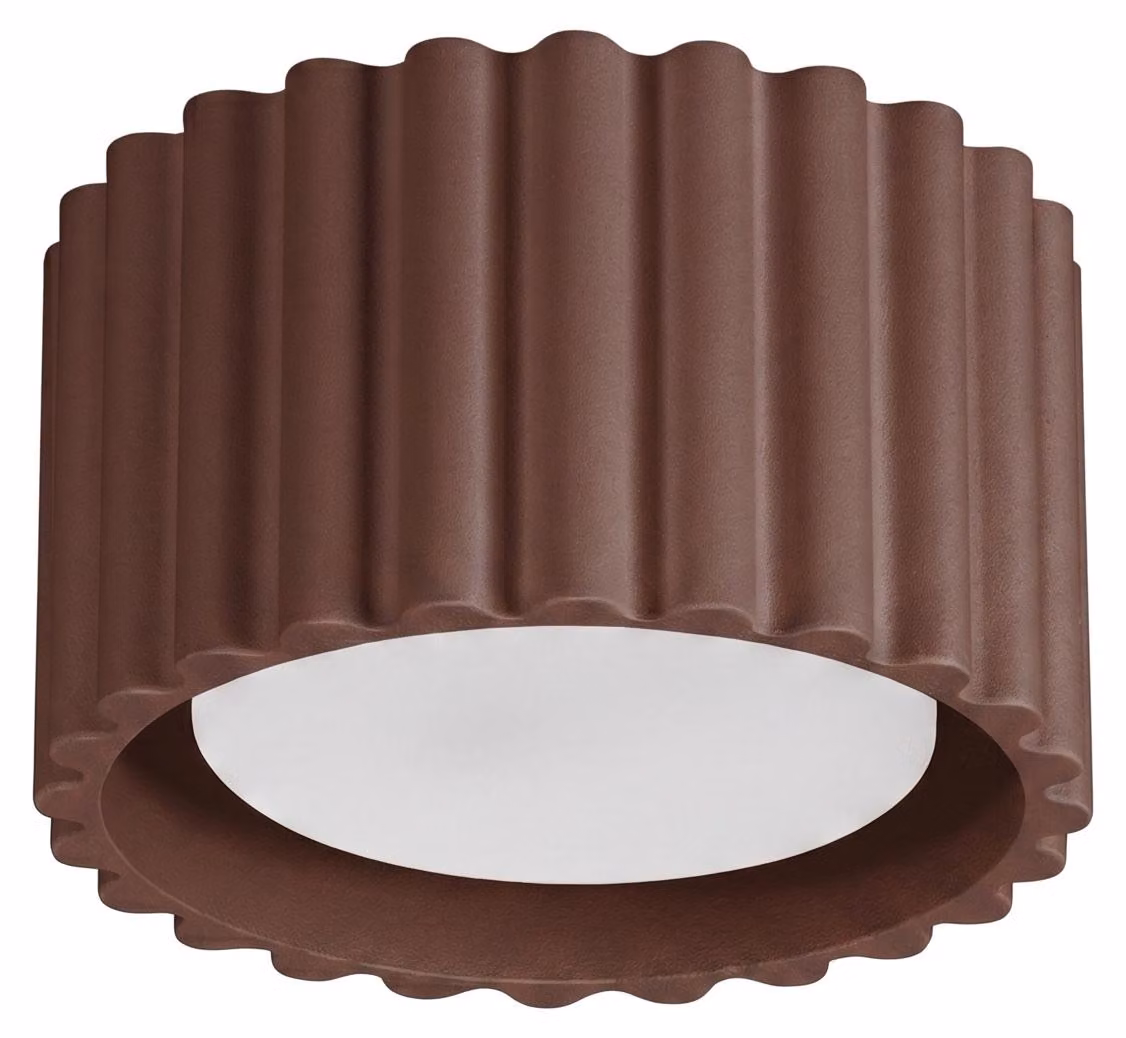 Plafoniera AURA 1 marrone Gx53 1xGx53 10W alluminio 6x10x10 cm Sollux Lighting