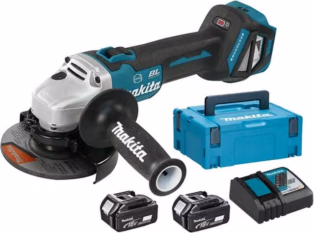 Smerigliatrice angolare Makita DGA513RTJ 18V LXT Brushless con disco da 125 mm
