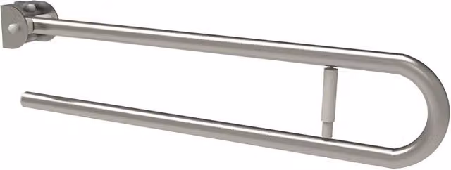 Barra maniglione ribaltabile cm80 e portarotolo inox satinato