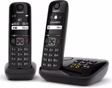 Gigaset Cordless Duo AS SERIES As690A Duo Ricaricabile Black