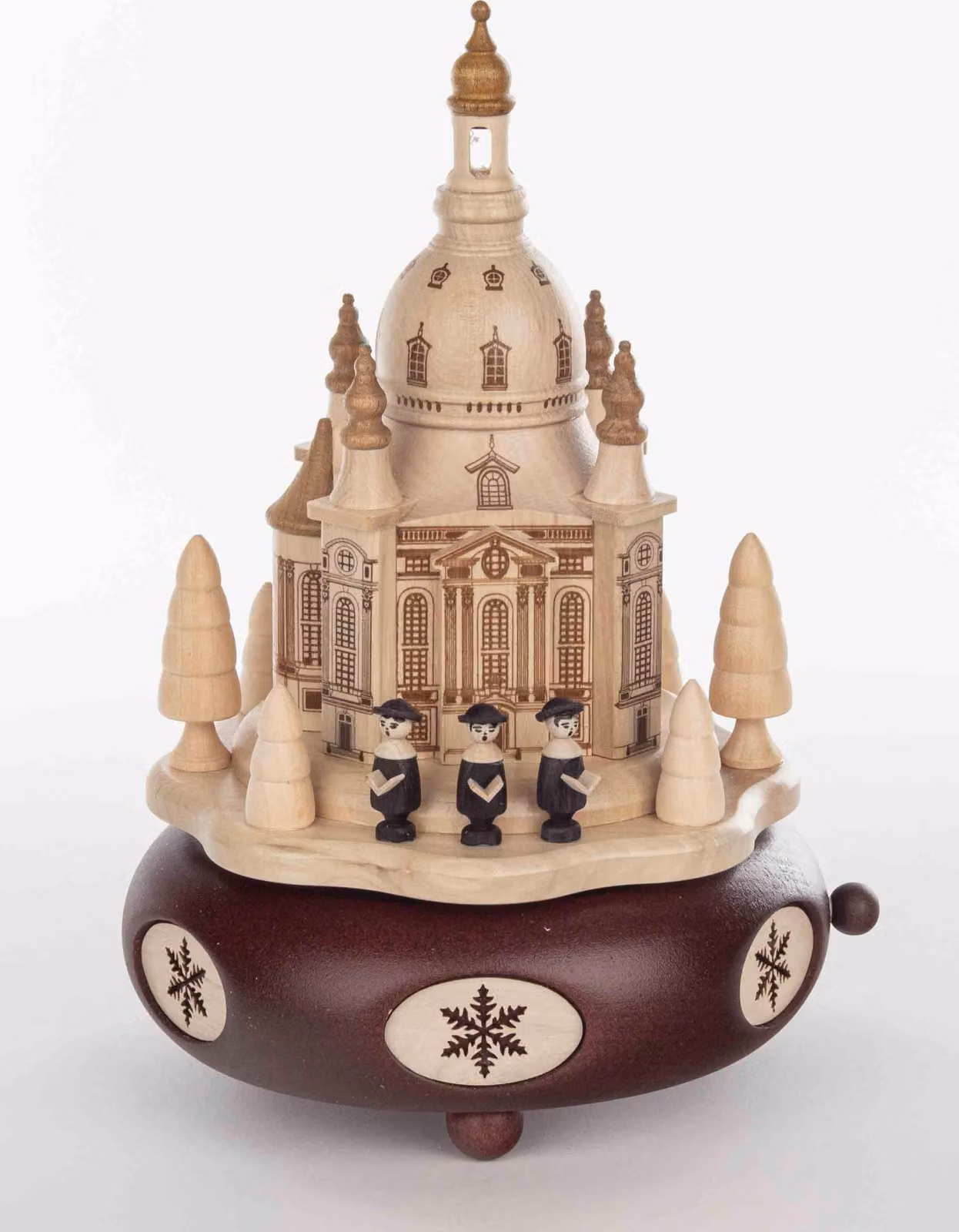 Spieldose raffigurante la Frauenkirche di Dresda. Dimensioni: altezza 21 cm, larghezza 13 cm, profondità 13 cm. Prodotto nuovo