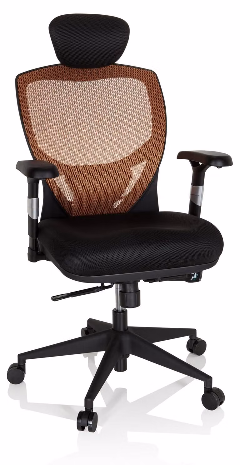 Sedia direzionale VENUS BASE Arancione / Nero
