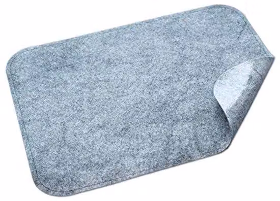 Tappetino d'ingresso autoadesivo, spessore 2 mm, per scarpe, raschiatore, tappetino d'ingresso, tappetino pulente, antiscivolo - lavabile - grigio 60x98 cm