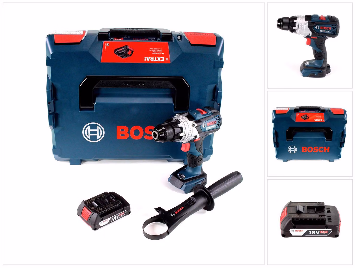 Trapano avvitatore a batteria Bosch GSR 18V-110 C 18 V 110 Nm Brushless + 1 batteria da 2,0 Ah + L-Boxx - senza caricabatterie