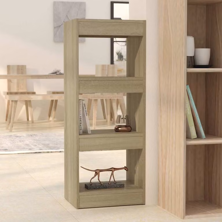 Libreria divisorio vidaXL in MDF color Rovere Sonoma, L 40 cm x P 30 cm x H 103 cm