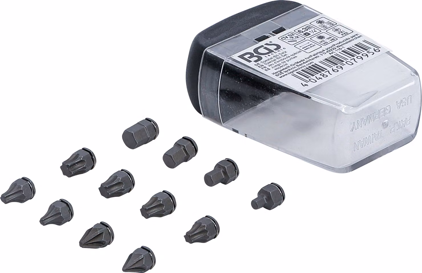 Set di punte speciali BGS con attacco esagonale 6,3 mm (1/4") per Art. 115 - 115-1