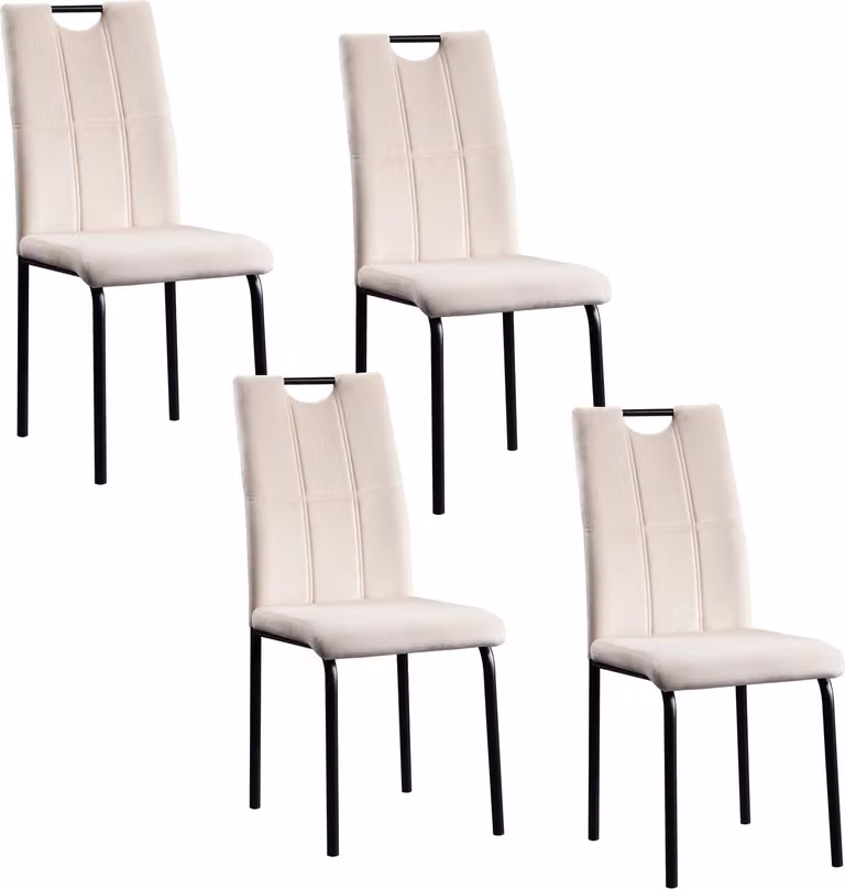 Set di 4 sedie Denton Velvet