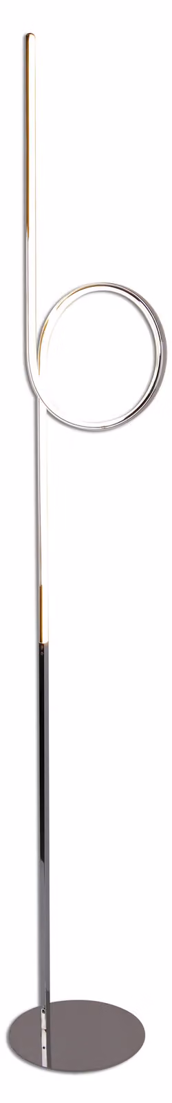 Loop / Lampada da terra a LED / cromo