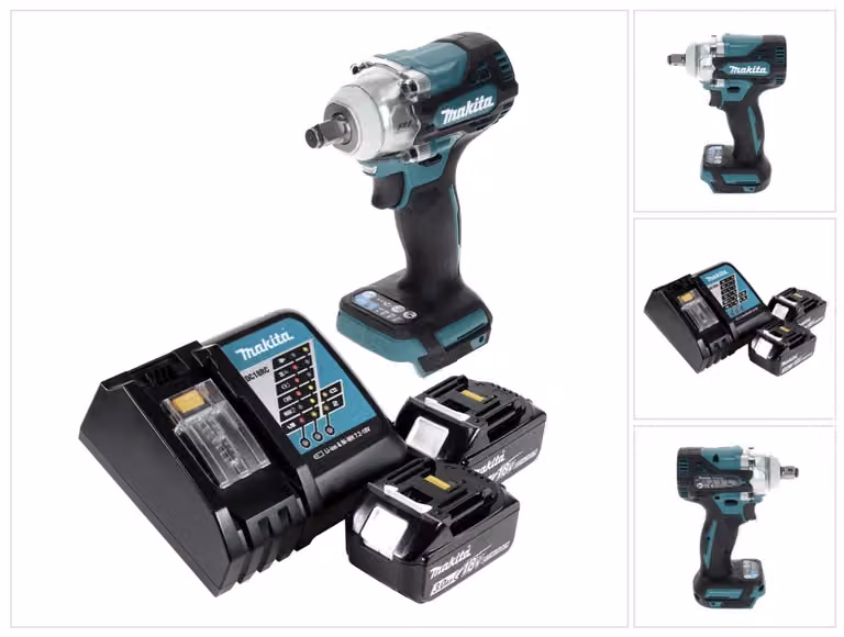 Avvitatore a impulsi a batteria Makita DTW 300 RF 18 V 330 Nm 1/2" brushless + 2x batteria ricaricabile 3,0 Ah + caricabatterie
