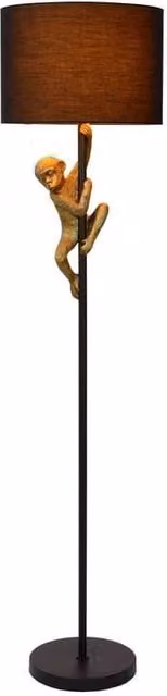 Lampada da terra Lucide Extravaganza Chimp E27 nera