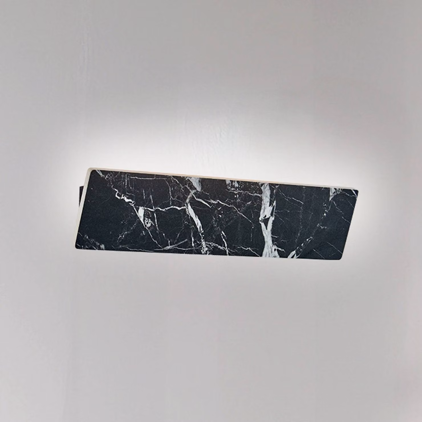 Viokef Applique da parete a LED Selena, Nero, Soggiorno / Sala da pranzo, Plastica, Applique a LED