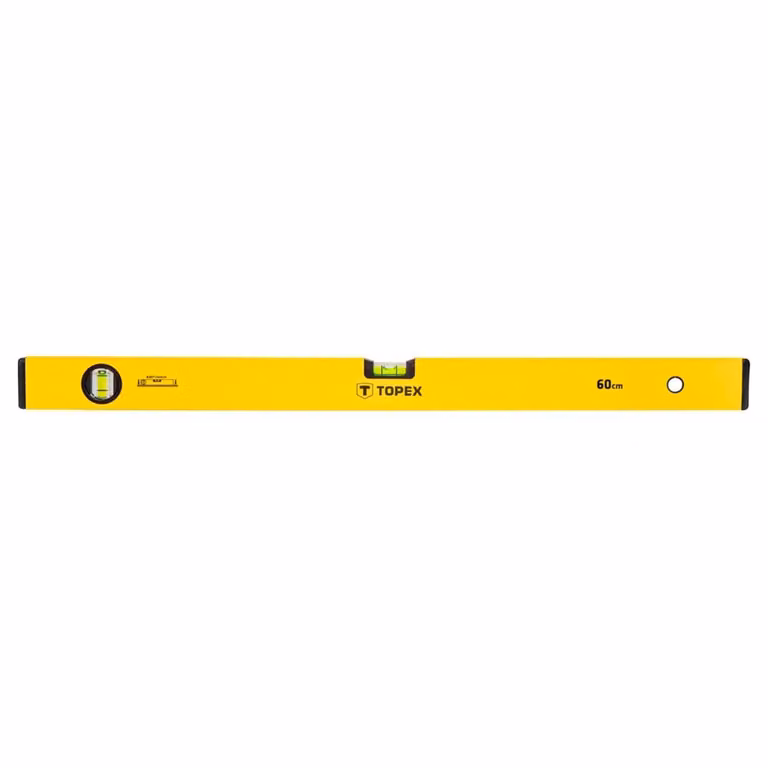 Livella TOPEX in alluminio tipo 500, 60 cm, 2 fiale