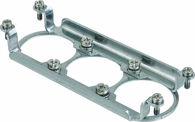 09110009963 HARTING Han HPR Telaio di fissaggio, pin/presa 24B, per 3 moduli HC 350 Materiale metallo - 1 pezzo