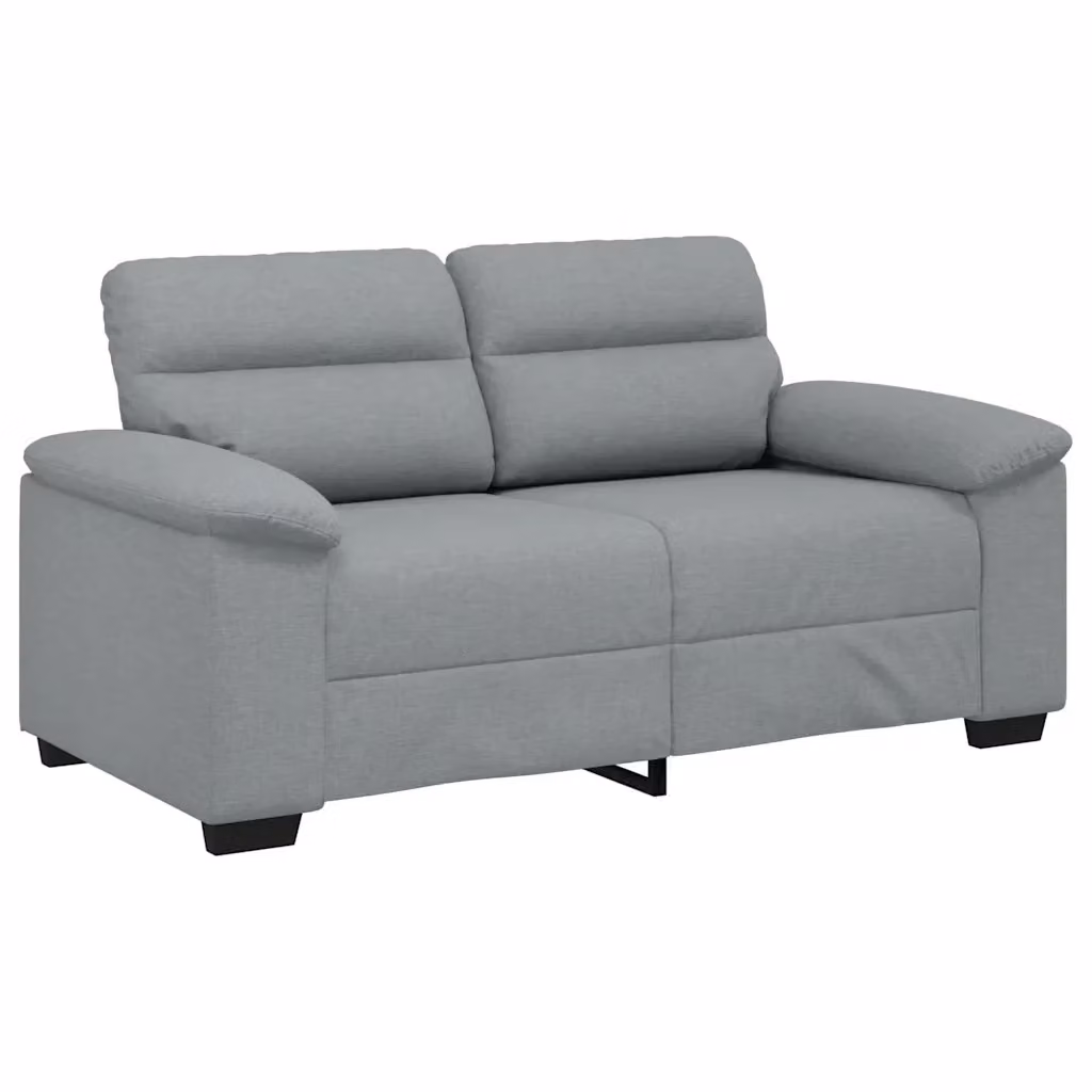 Divano moderno rivestito in tessuto grigio vidaXL L: 160 cm, P: 81 cm, H: 84 cm – 2
