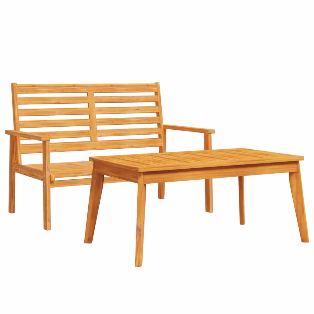 Set da Giardino in Legno Massello di Acacia