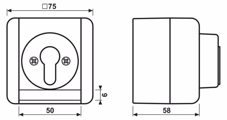 Interruttore a chiave Jung 10AX 250V 1 polo 834,18 W