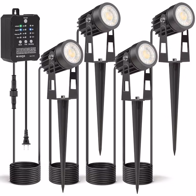 Faretto a LED da incasso per esterni, 3000 K, 14 V, 1200 lm, grado di protezione IP65, set da 4 pezzi