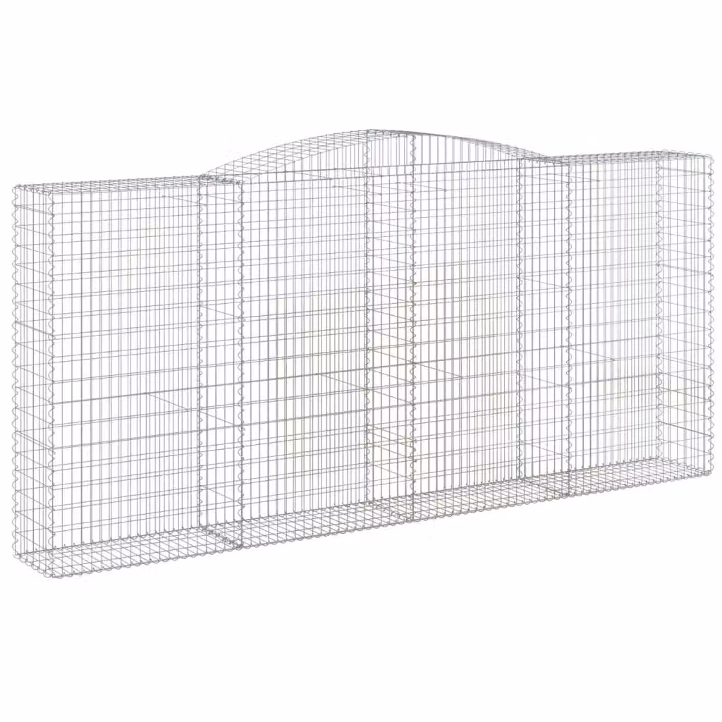 Cesto Gabbione ad Arco Videx in Acciaio Zincato Grigio L: 400 cm, P: 50 cm, H: 180/200 cm – 2