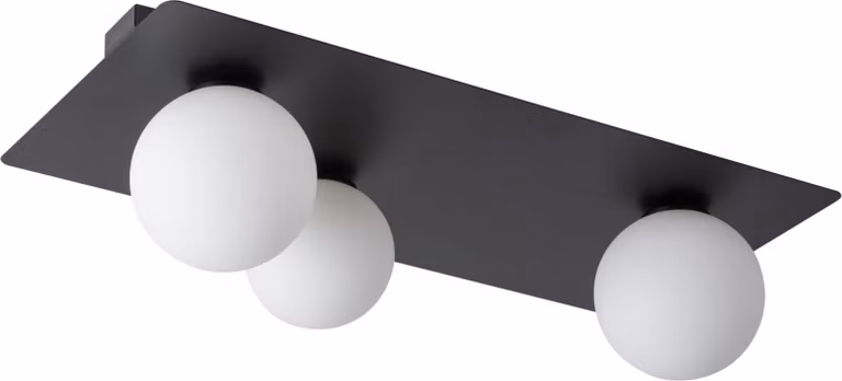 Lampada da soffitto Argon bianco e nero 3xG9x12W in metallo, dimensioni: 19x62x30 cm, IP20, Sigma Lighting