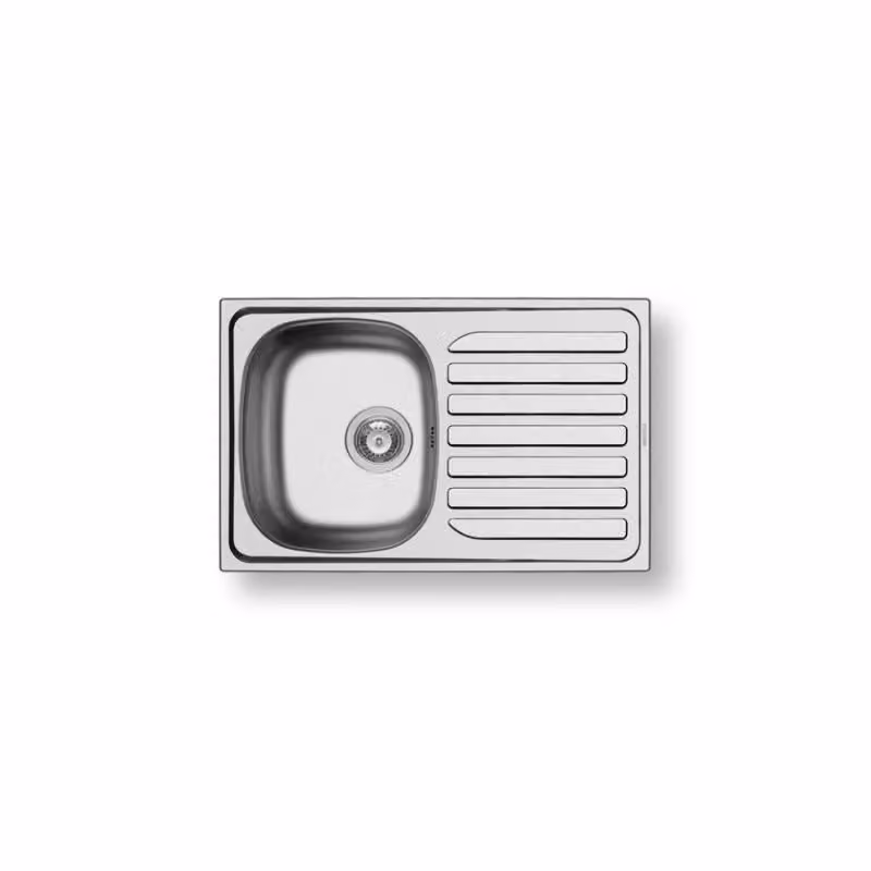 Lavello da incasso Pyramis Creta 1B 1D Acciaio inox piatto 101106802