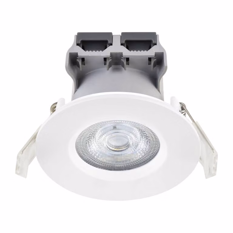 MEGAMAN Faretto LED da incasso Matter Tego, bianco, RGBW, IP65, smart dimmerabile, Bianco / Opale, Bagno, Plastica, Plafoniera