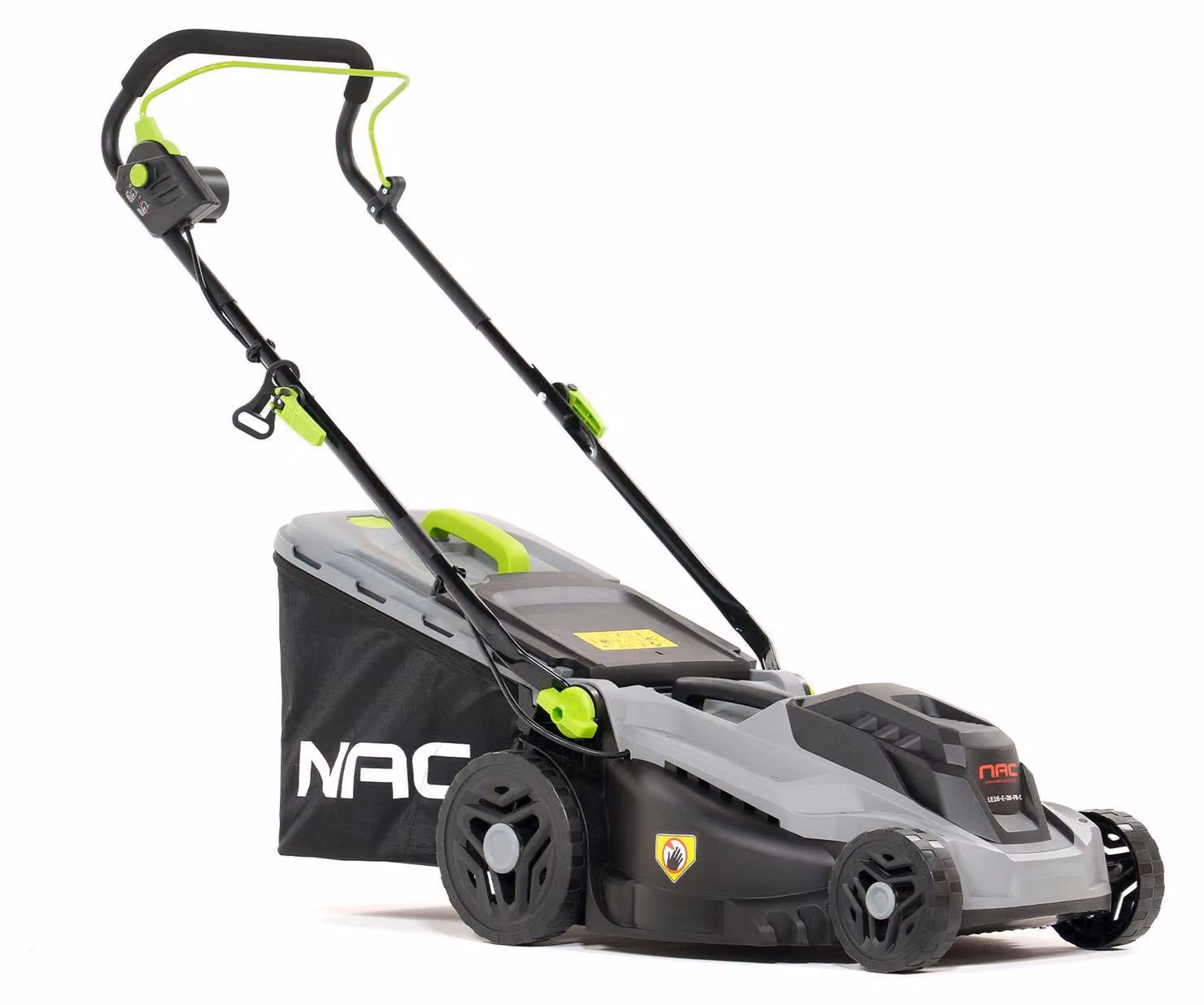 Rasaerba elettrico Nac 1600W, motore potente, design ergonomico, ideale per giardini di piccole e medie dimensioni, taglio preciso ed efficiente, facile da maneggiare e riporre