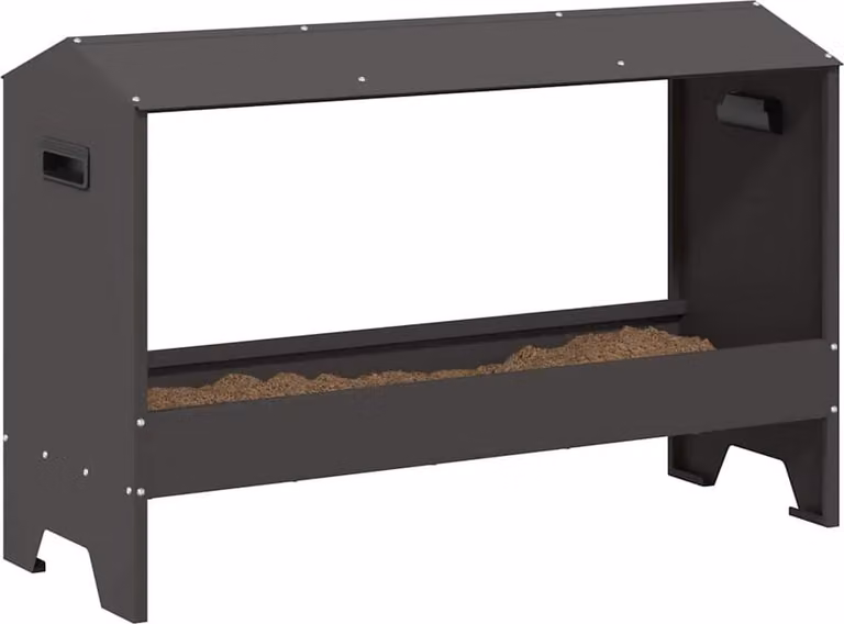 Mangiatoia per polli Nero 81 x 32 x 53,5 cm