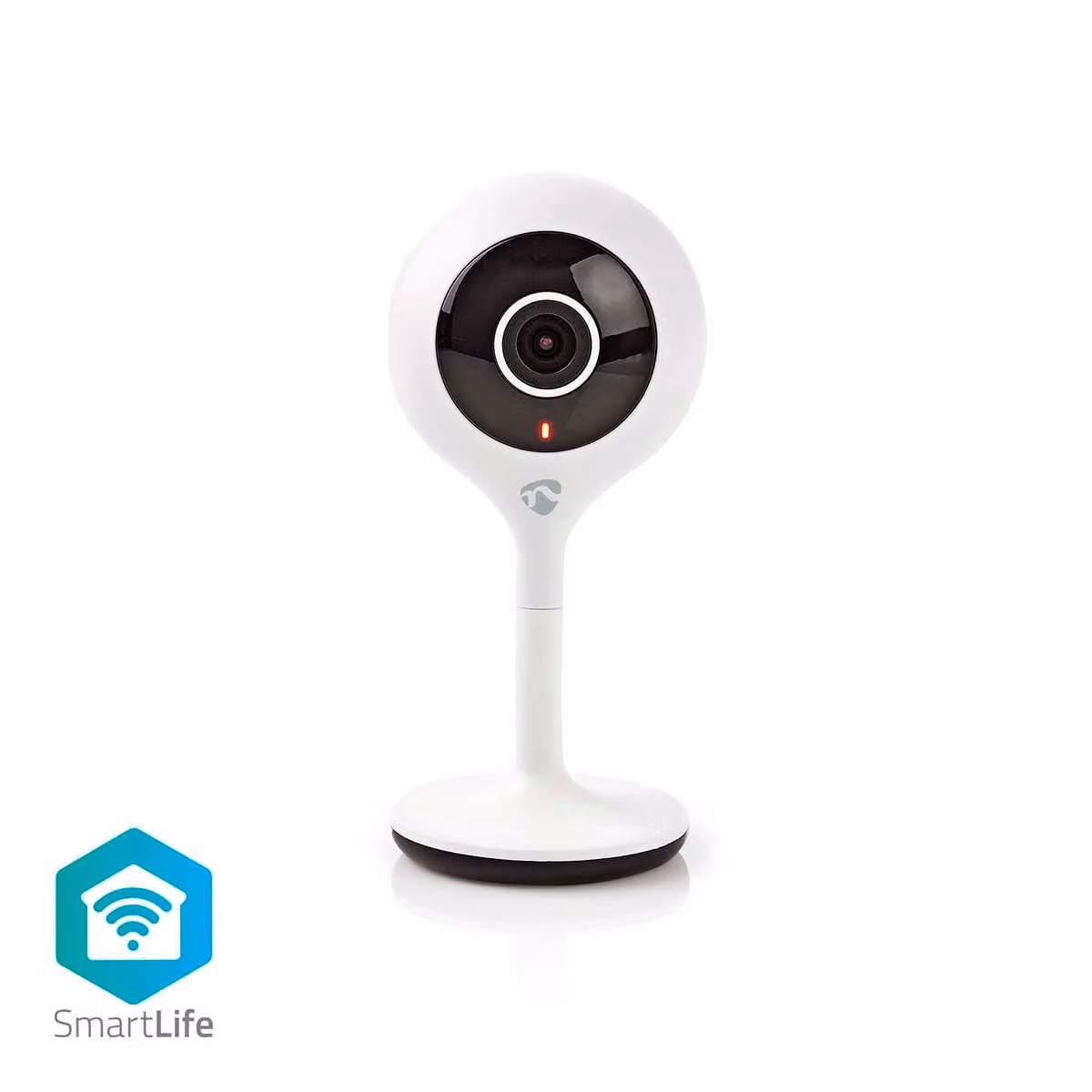 Telecamera SmartLife per interni | Wi-Fi | Full HD 1080p | microSD (non inclusa) / Archiviazione cloud (opzionale) | Con sensore di movimento | Visione notturna | Bianco