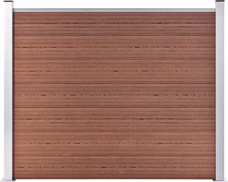Maison Exclusive - Elemento di recinzione WPC 180x146 cm marrone
