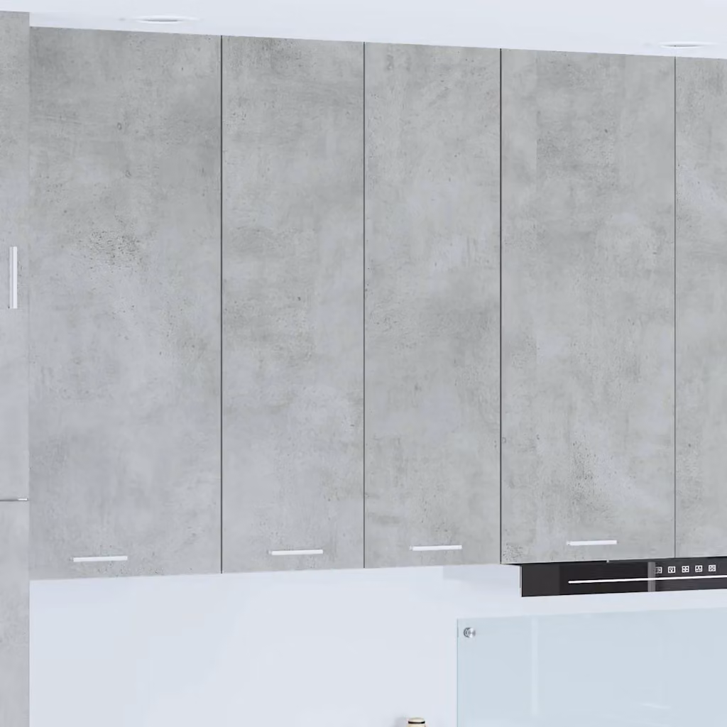 vidaXL Armadio pensile da cucina moderno in MDF Grigio, L: 60 cm, P: 31 cm, H: 100 cm