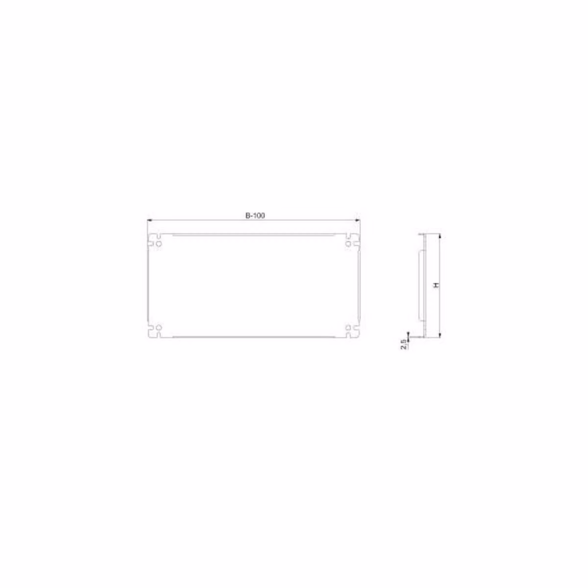 Guide di regolazione in profondità Schneider Electric NSYSDCR200 (confezione da 4)
