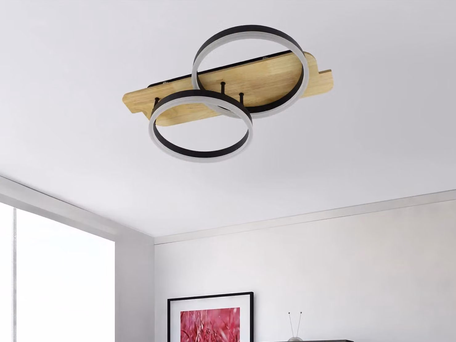 Lampada a soffitto a LED con telecomando, 70W - TA1300/BW