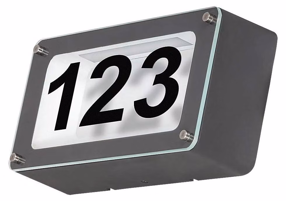 Lampada da parete esterna a LED, colore antracite, dimensioni 6,8x24,2x12,2 cm, grado di protezione IP54