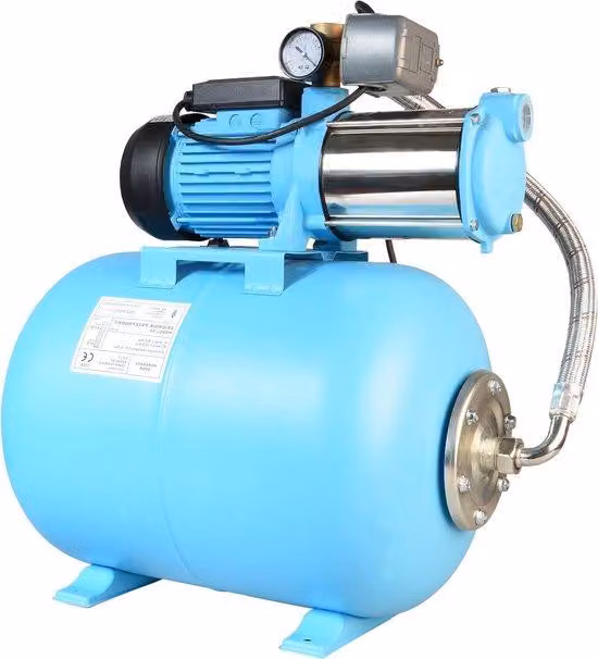 Gruppo di pressione - Pompa centrifuga - Serbatoio a pressione da 50 l - 1300 W - Acciaio inossidabile blu